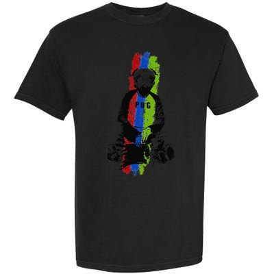 Good Pug Sitting Art Garment-Dyed Heavyweight T-Shirt