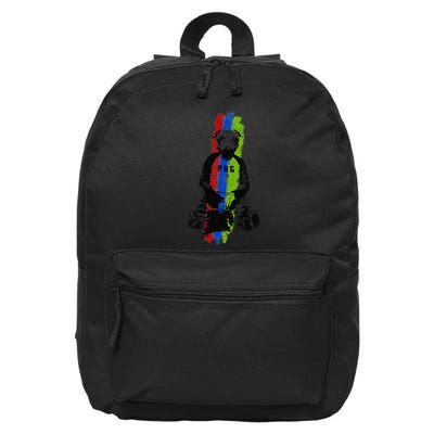 Good Pug Sitting Art 16 in Basic Backpack