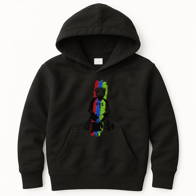 Good Pug Sitting Art Kids Hoodie