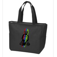 Good Pug Sitting Art Zip Tote Bag