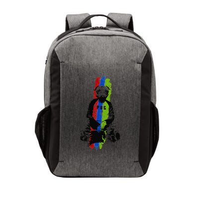 Good Pug Sitting Art Vector Backpack