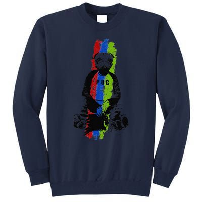 Good Pug Sitting Art Tall Sweatshirt