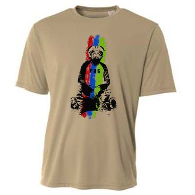 Good Pug Sitting Art Cooling Performance Crew T-Shirt