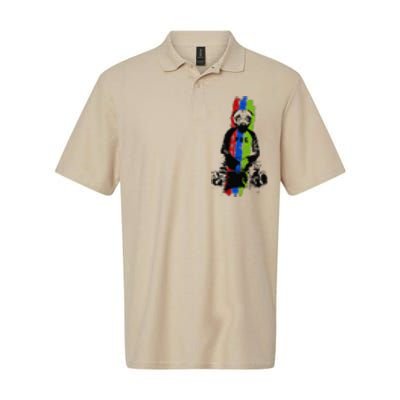 Good Pug Sitting Art Softstyle Adult Sport Polo