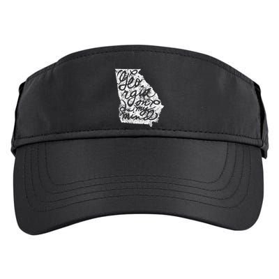 Georgia Peach State Georgia On My Mind Atlanta Adult Drive Performance Visor