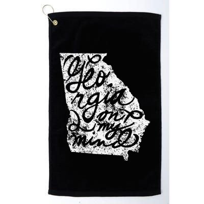 Georgia Peach State Georgia On My Mind Atlanta Golf Towel