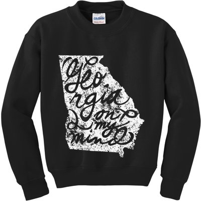Georgia Peach State Georgia On My Mind Atlanta Kids Sweatshirt