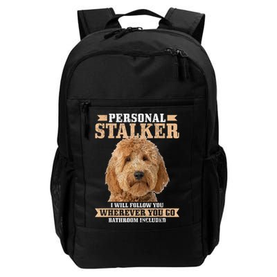 Goldendoodle Personal Stalker Funny Golden Doodle Mom Backpack