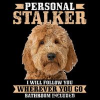Goldendoodle Personal Stalker Funny Golden Doodle Mom Backpack