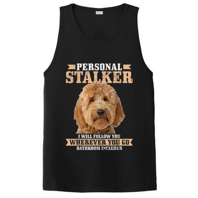Goldendoodle Personal Stalker Funny Golden Doodle Mom PosiCharge Competitor Tank