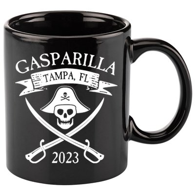 Gasparilla Pirate Souvenir Tampa Parade Florida Gasparilla 11oz C Handle Ceramic Mug