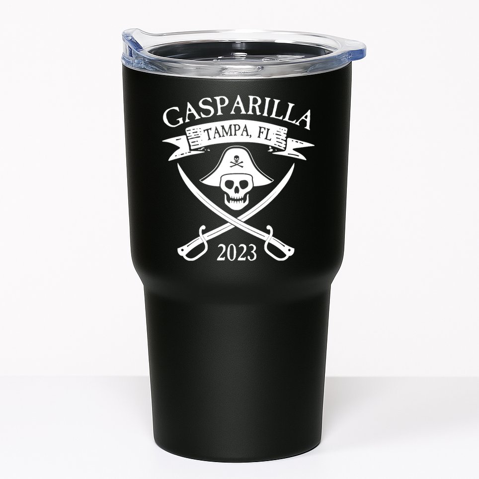 Gasparilla Pirate Souvenir Tampa Parade Florida Gasparilla Tumbler