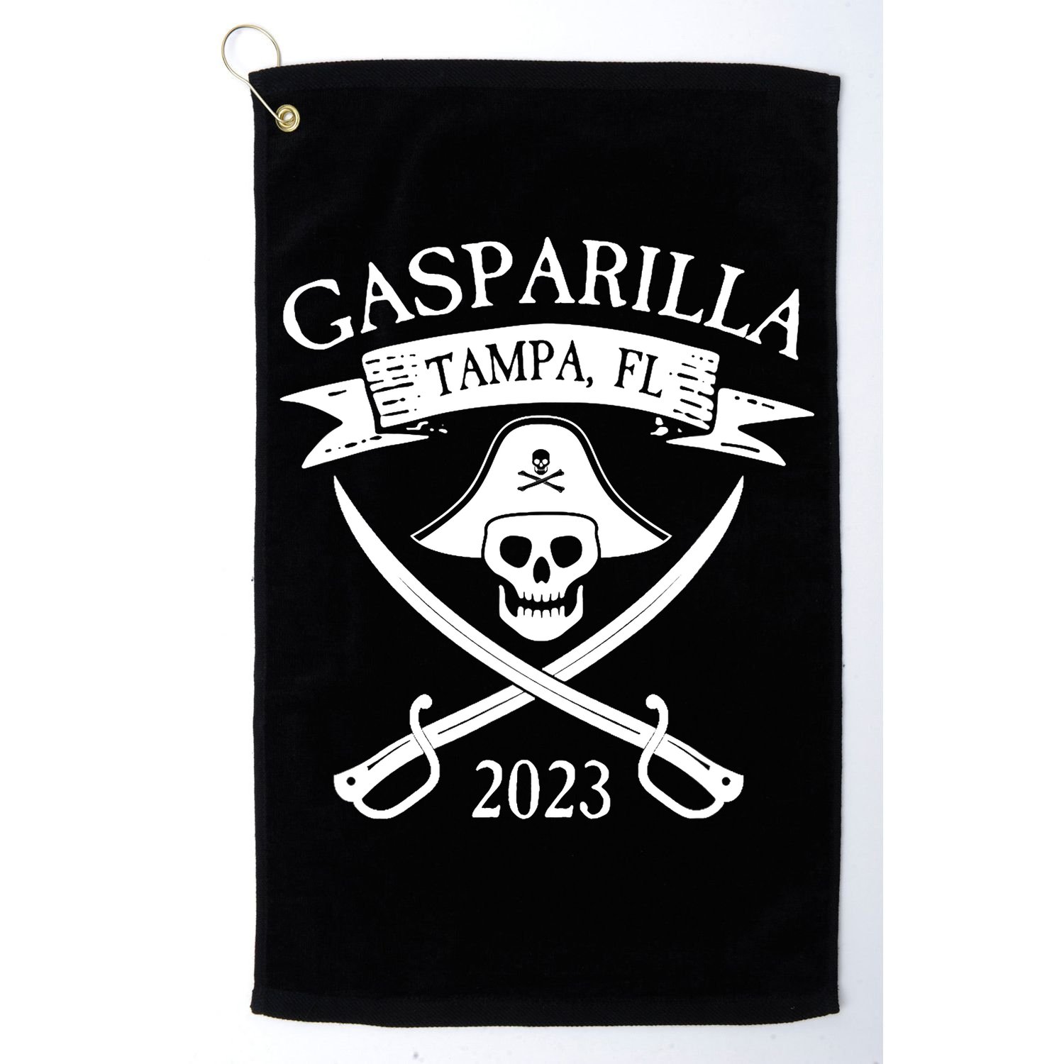 Gasparilla Pirate Souvenir Tampa Parade Florida Gasparilla Golf Towel