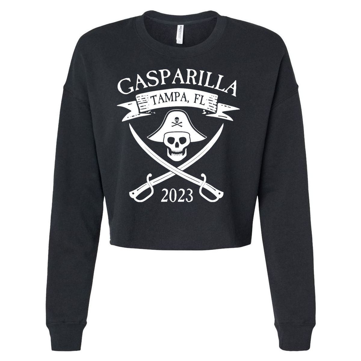 Gasparilla Pirate Souvenir Tampa Parade Florida Gasparilla Cropped Pullover Crew