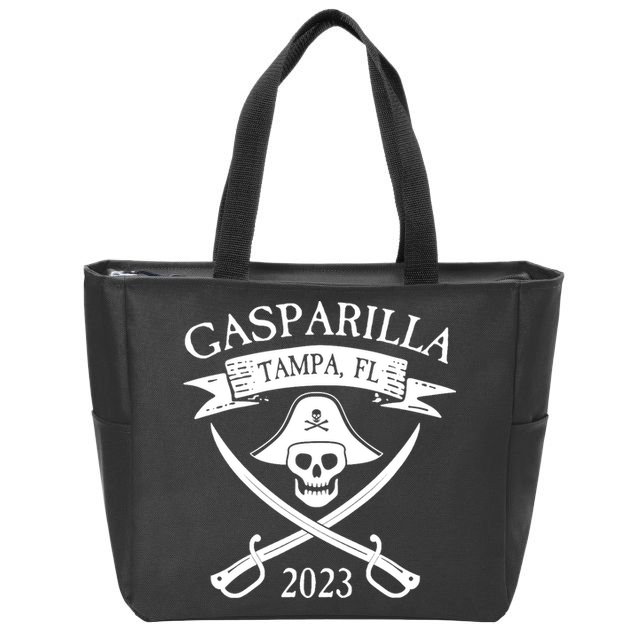 Gasparilla Pirate Souvenir Tampa Parade Florida Gasparilla Zip Tote Bag