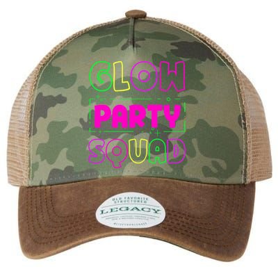Glow Party Squad Neon Lights Party Lover Legacy Tie Dye Trucker Hat