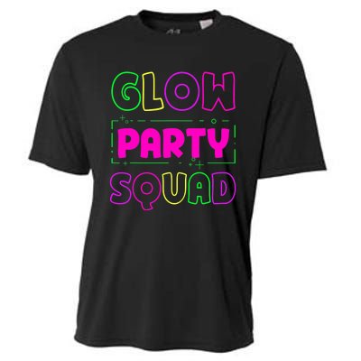 Glow Party Squad Neon Lights Party Lover Cooling Performance Crew T-Shirt