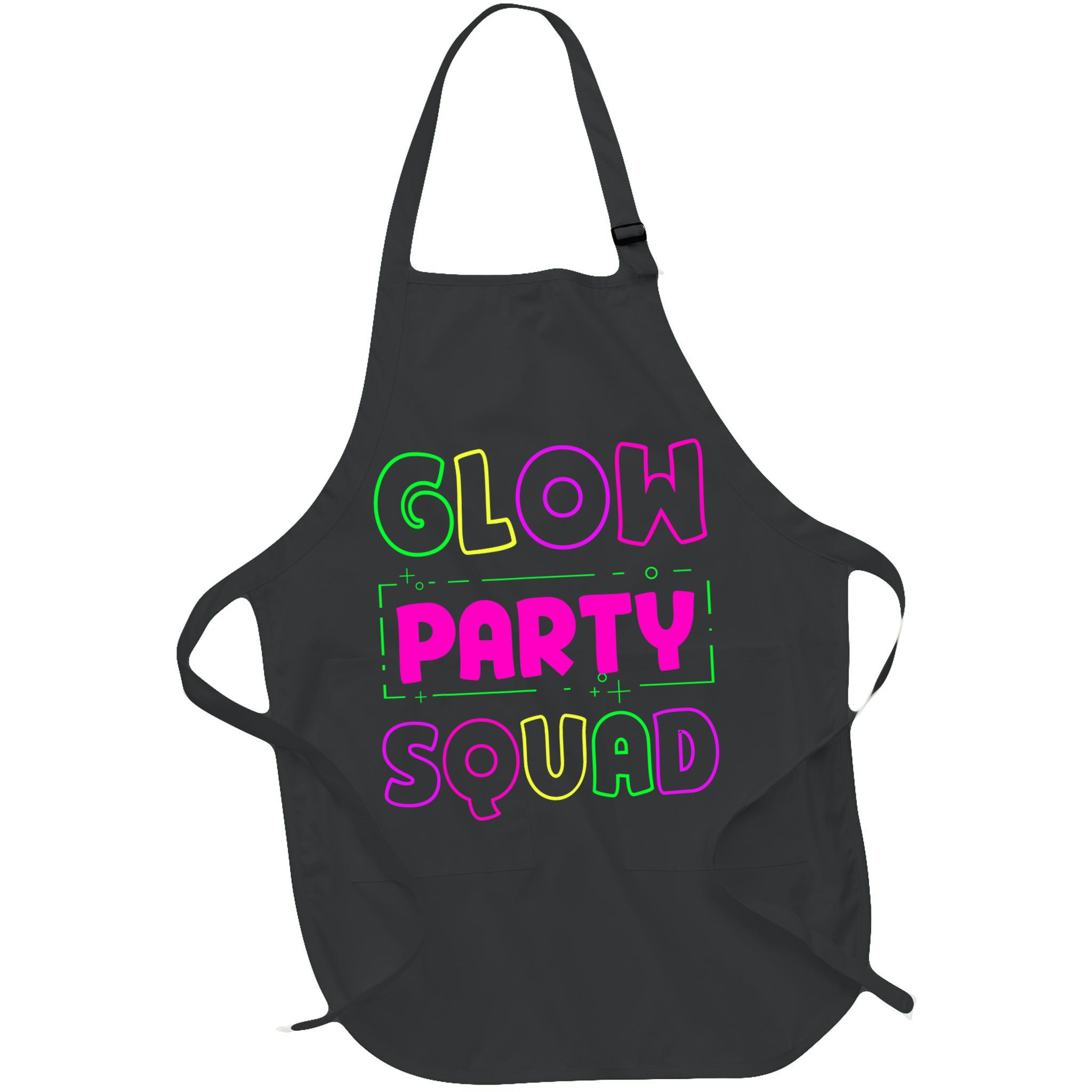 Glow Party Squad Neon Lights Party Lover Apron