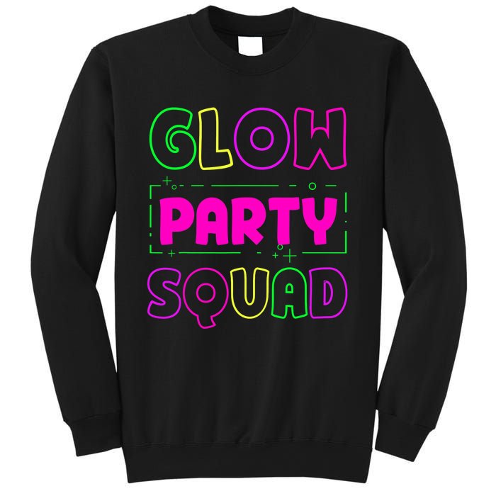 Glow Party Squad Neon Lights Party Lover Sweatshirt