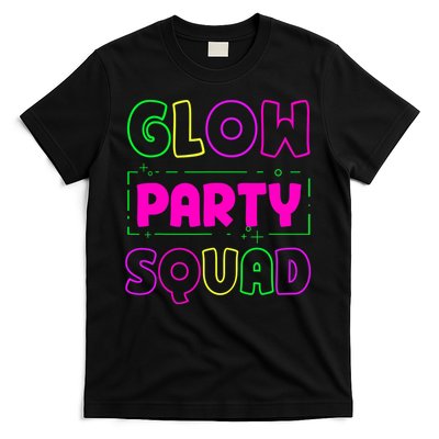 Glow Party Squad Neon Lights Party Lover T-Shirt