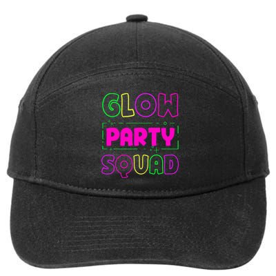 Glow Party Squad Neon Lights Party Lover 7-Panel Snapback Hat
