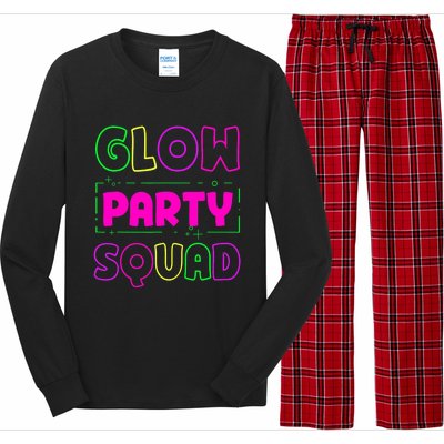 Glow Party Squad Neon Lights Party Lover Long Sleeve Pajama Set