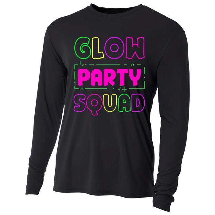 Glow Party Squad Neon Lights Party Lover Cooling Performance Long Sleeve Crew