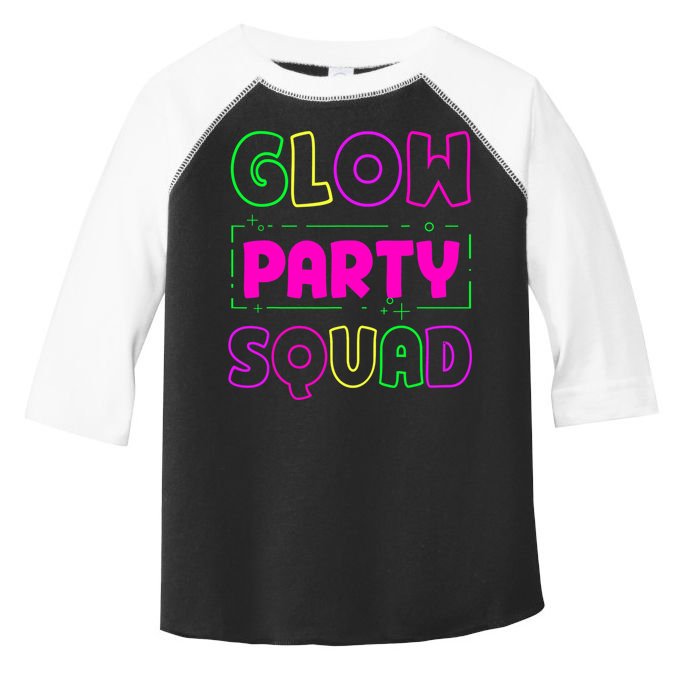 Glow Party Squad Neon Lights Party Lover Toddler Fine Jersey T-Shirt