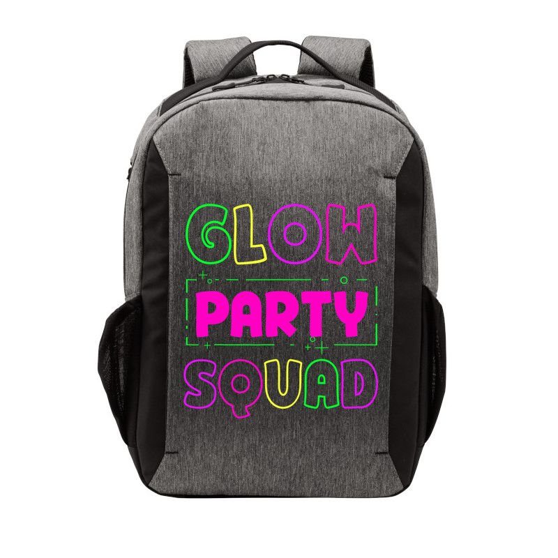 Glow Party Squad Neon Lights Party Lover Vector Backpack