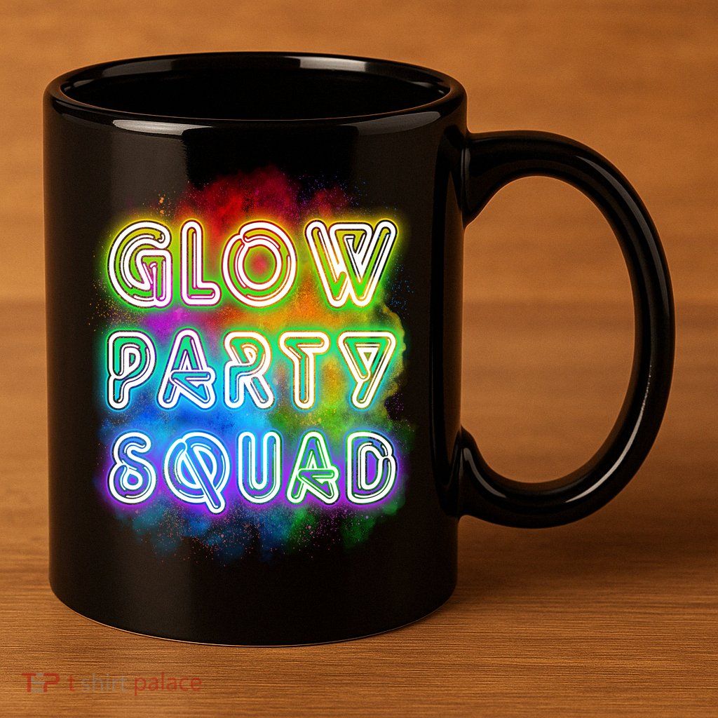 Glow Party Squad 11oz C Handle Ceramic Mug