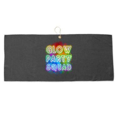 Glow Party Squad Large Microfiber Waffle Golf Towel