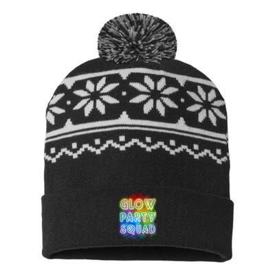 Glow Party Squad USA-Made Snowflake Beanie