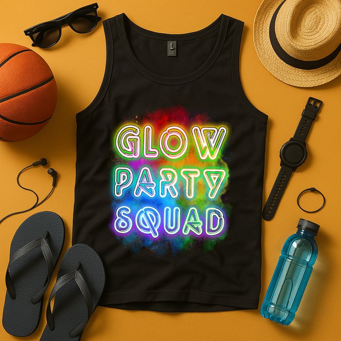 Glow Party Squad Tank Top