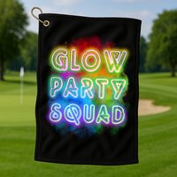 Glow Party Squad Golf Towel