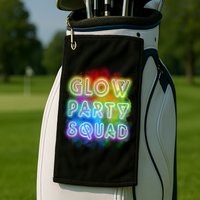 Glow Party Squad Golf Towel