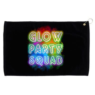 Glow Party Squad Grommeted Golf Towel