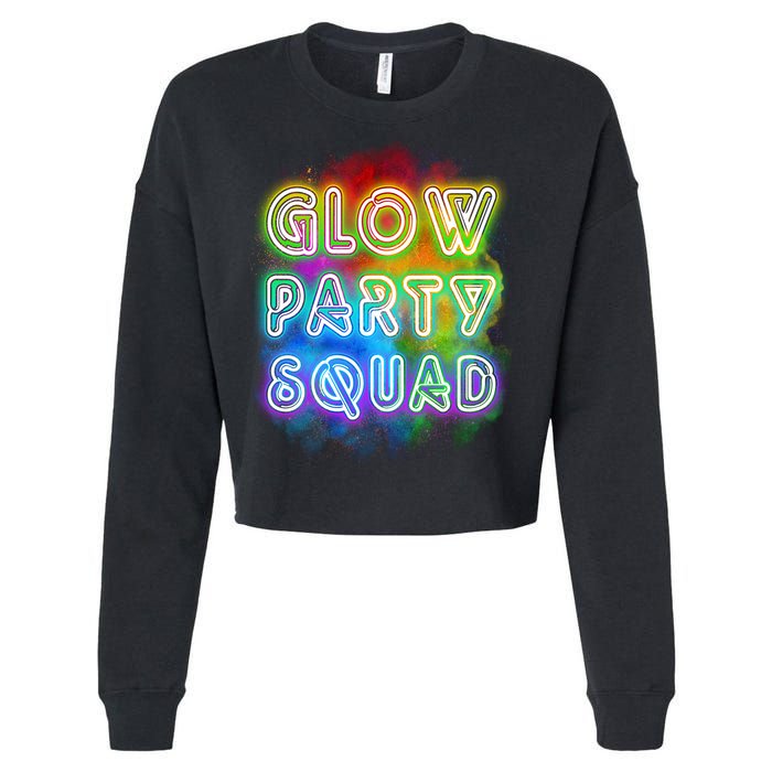 Glow Party Squad Cropped Pullover Crew