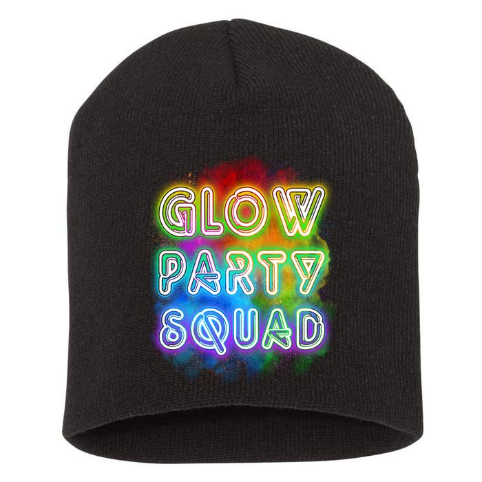 Glow Party Squad Short Acrylic Beanie