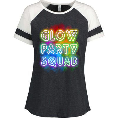 Glow Party Squad Enza Ladies Jersey Colorblock Tee