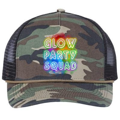 Glow Party Squad Retro Rope Trucker Hat Cap