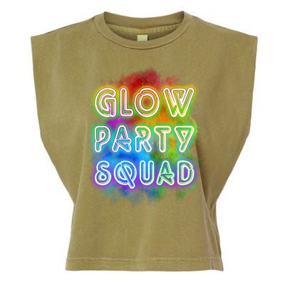 Glow Party Squad Garment-Dyed Women's Muscle Tee