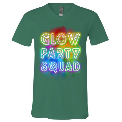 Glow Party Squad V-Neck T-Shirt