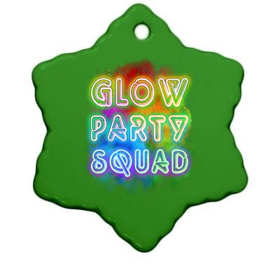 Glow Party Squad Ceramic Star Ornament