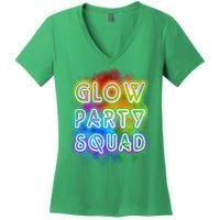 Glow Party Squad Women's V-Neck T-Shirt