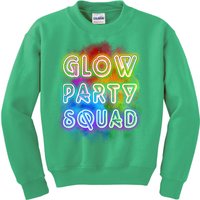 Glow Party Squad Kids Sweatshirt