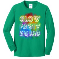 Glow Party Squad Kids Long Sleeve Shirt