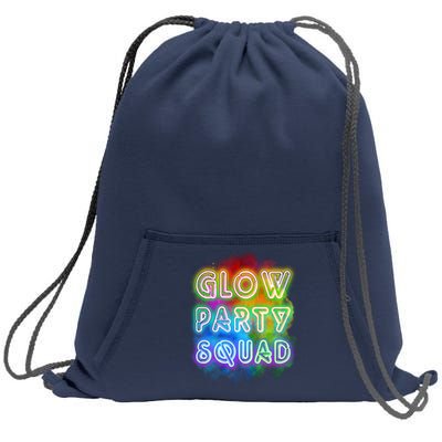 Glow Party Squad Sweatshirt Cinch Pack Bag