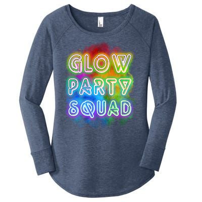 Glow Party Squad Women's Perfect Tri Tunic Long Sleeve Shirt