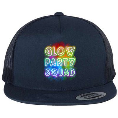 Glow Party Squad Flat Bill Trucker Hat