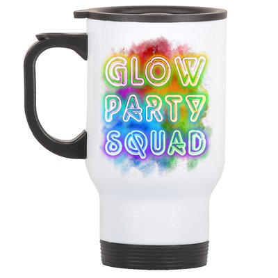 Glow Party Squad Stainless Steel Travel Mug